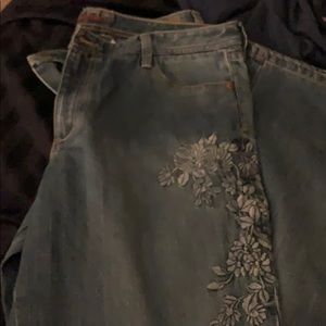 Embroidered jeans